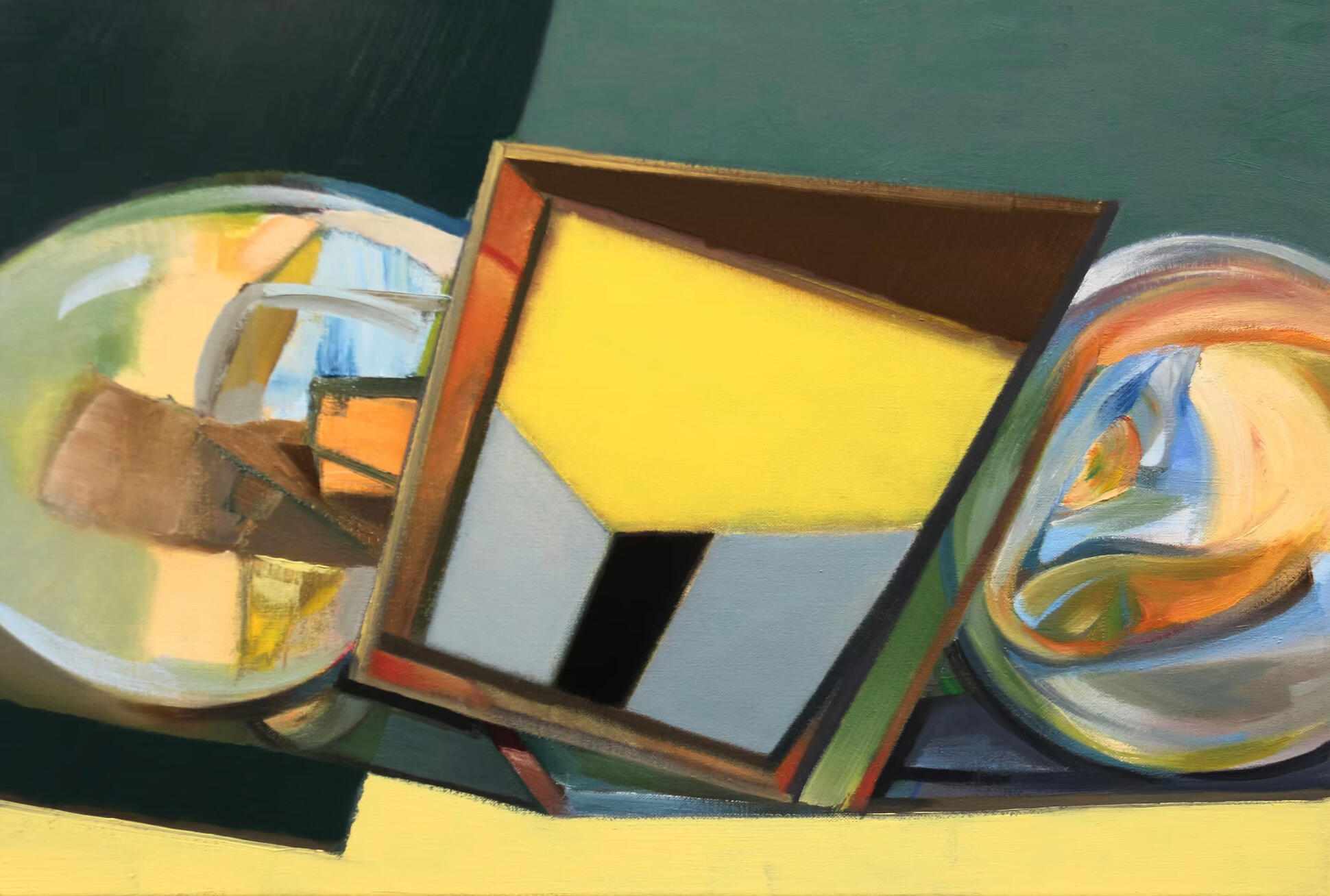 Refractory Index #1, oil on canvass, 60x40cm, 2023