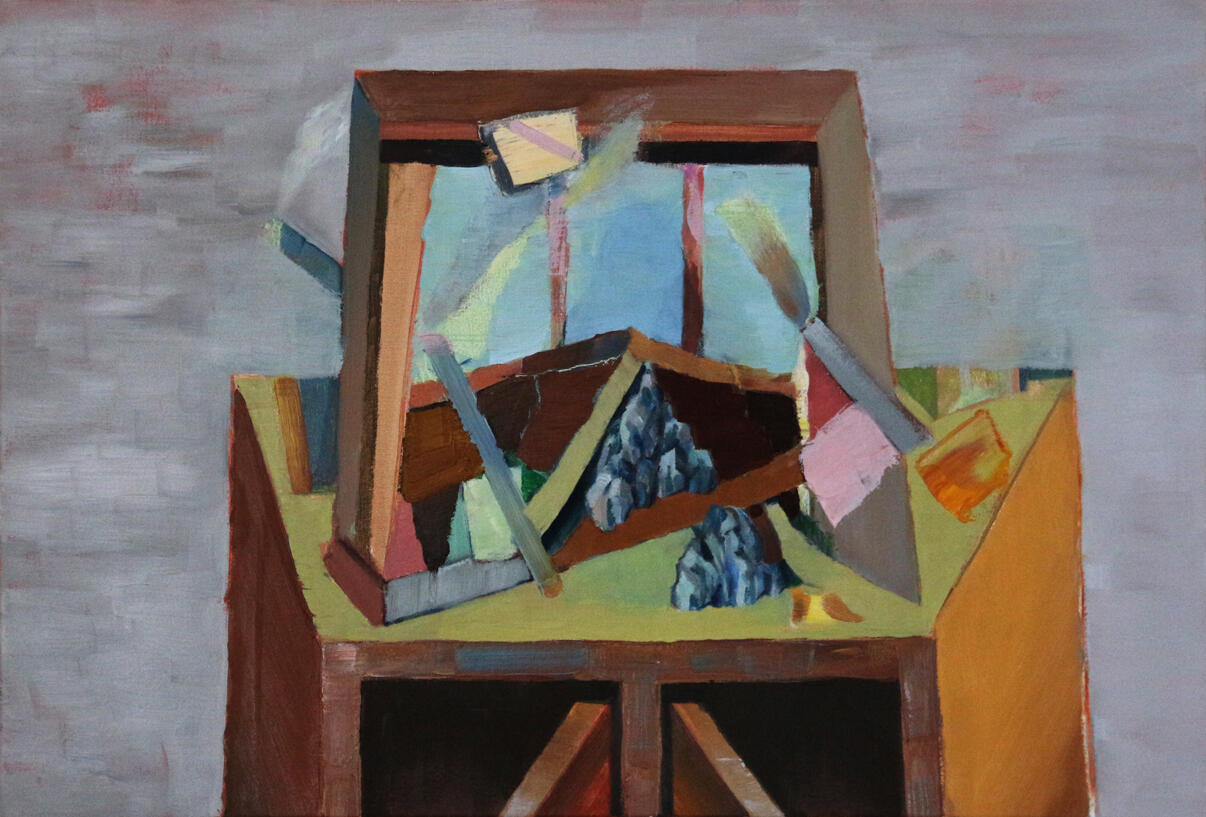 Cabinet #09, oil on canvas, 60 x 40cm, 2020