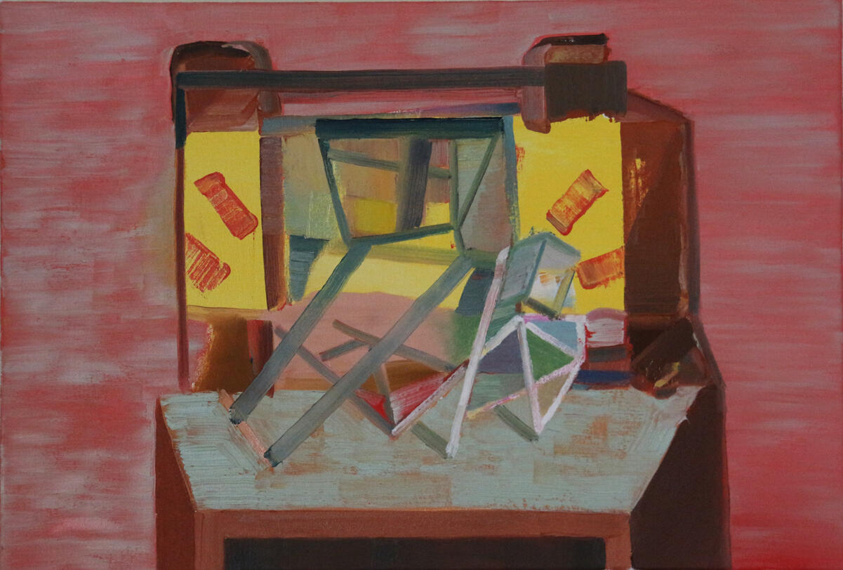 Cabinet #10, oil on canvas, 60 x 40cm, 2020