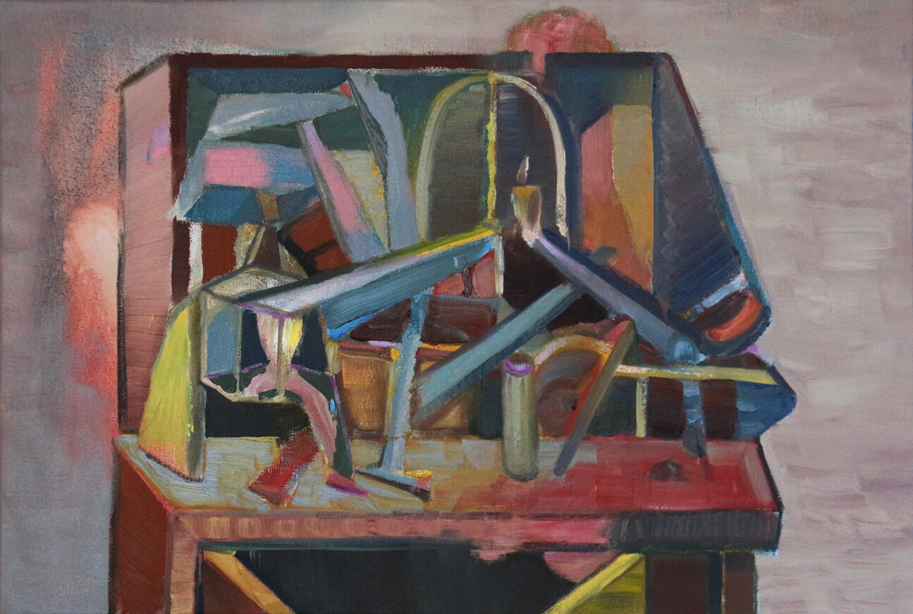 Cabinet #01, oil on canvas, 60 x 40cm, 2020