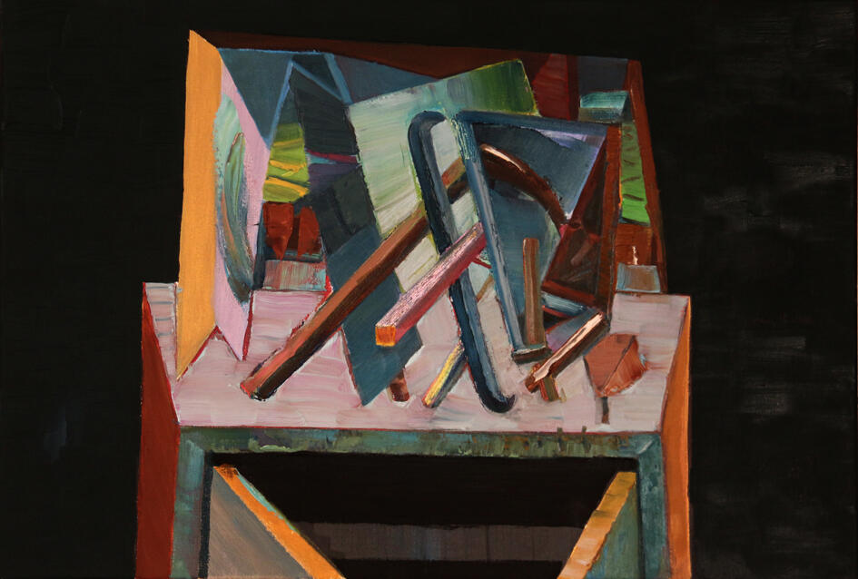 Cabinet #05, oil on canvas, 60 x 40cm, 2020