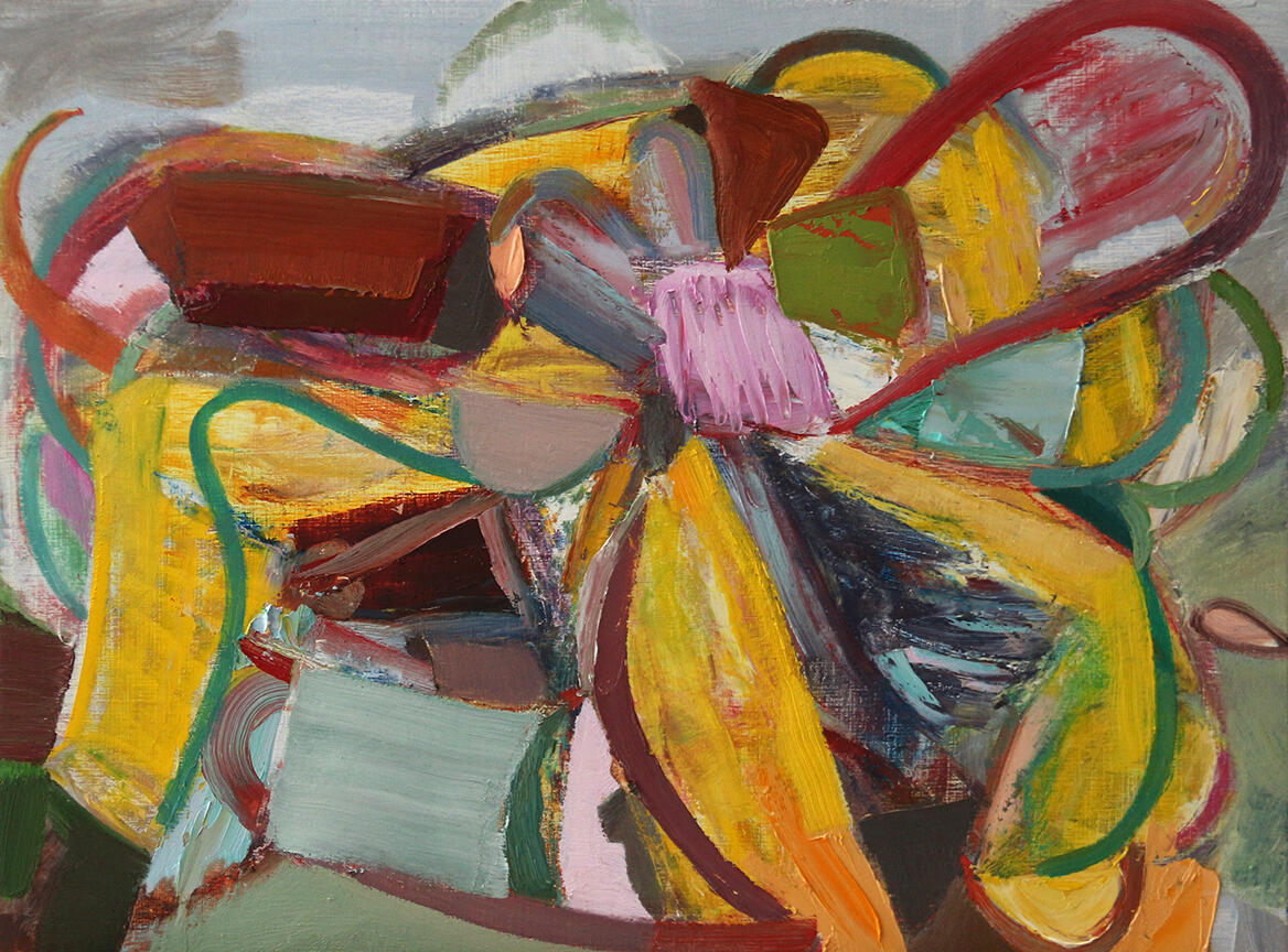 Morphogenesis #1, oil on board, 32x26cm, 2023