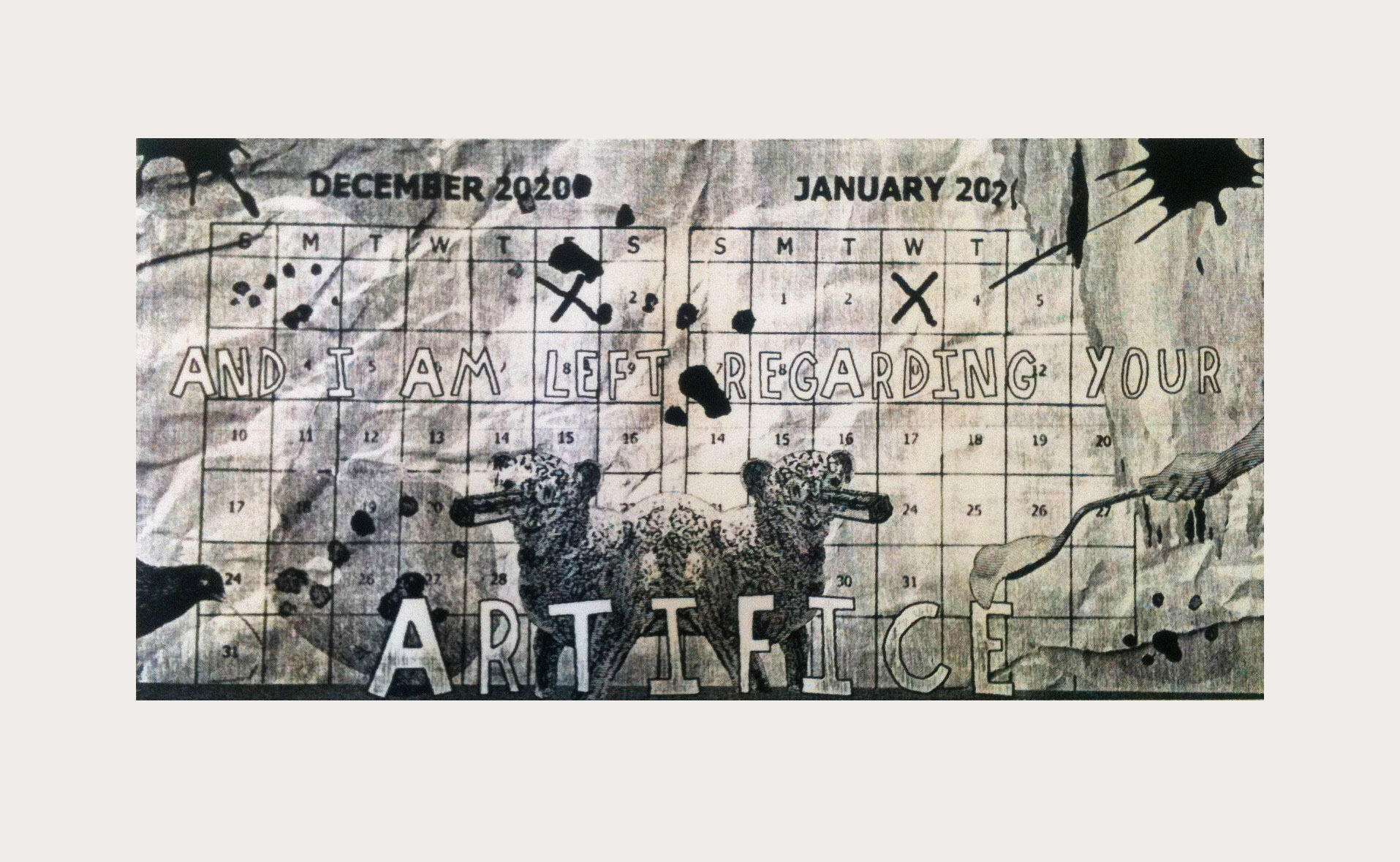 Pest Controller #5, woodcut, paper size 56x76cm, 2018