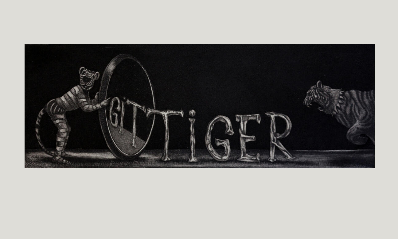 Git, etching (hard ground, soft ground, aquatint, burnishing) Paper size: 35x19cm, 2014, Edition #14