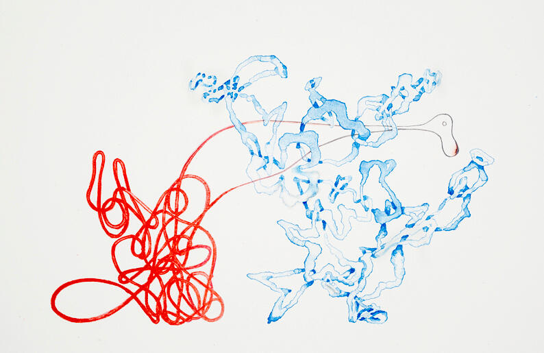 Loop, lithograph, 45 x 30cm, 2015