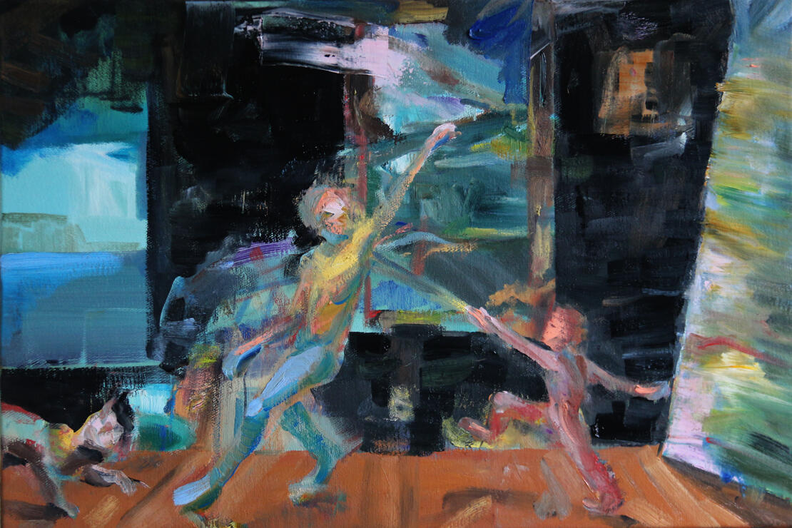 Studio Interior, oil on linen, 60x40cm, 2019