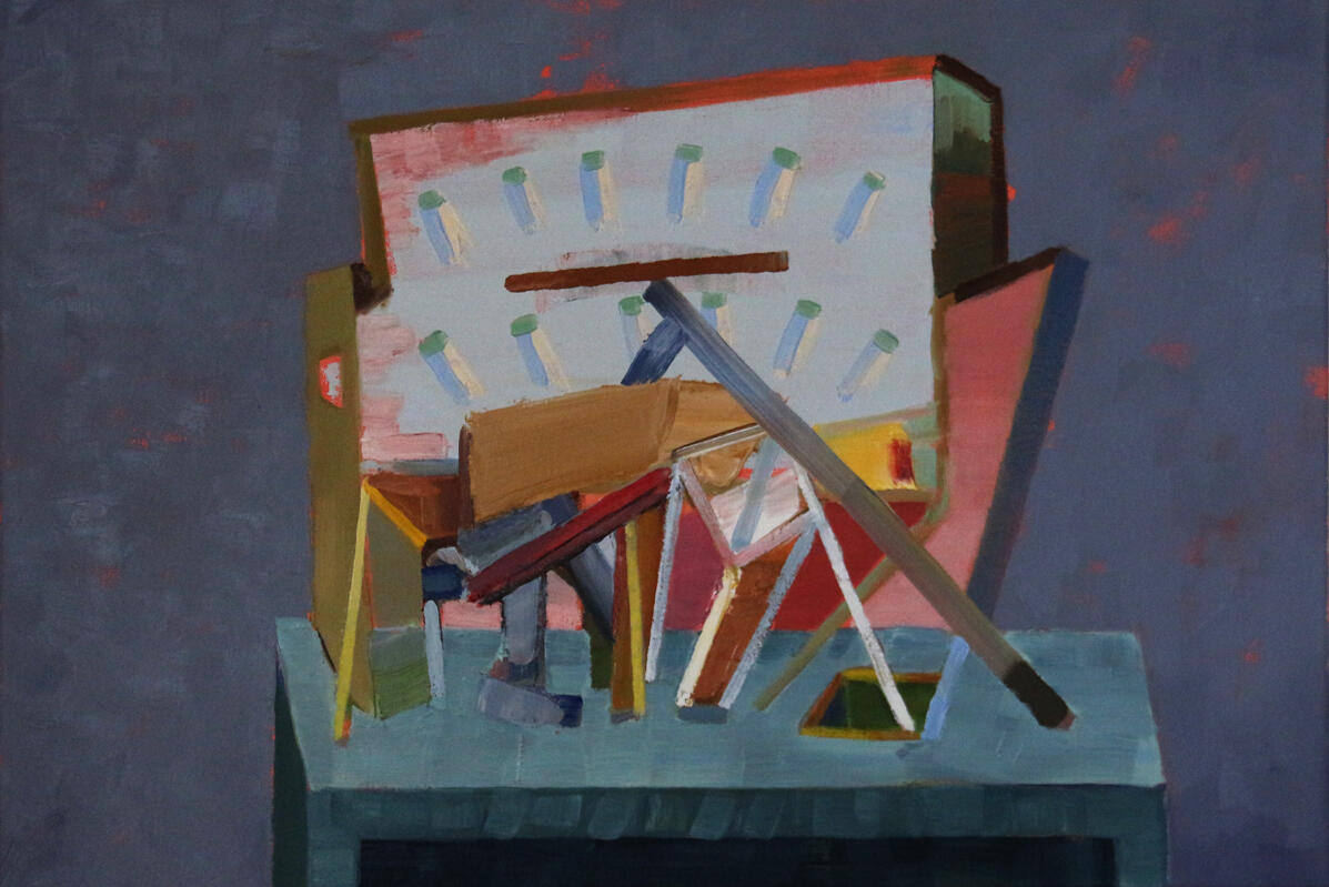 Cabinet #9, oil on canvas, 60 x 40cm, 2020