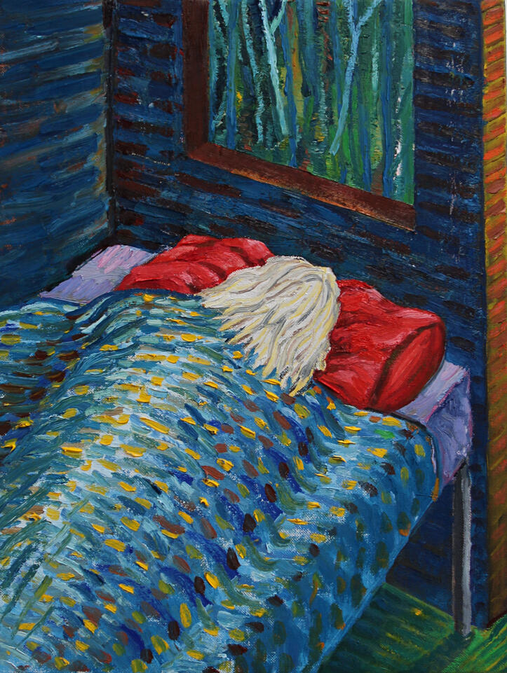 Self Portrait, oil on canvas 32x22cm, 2016