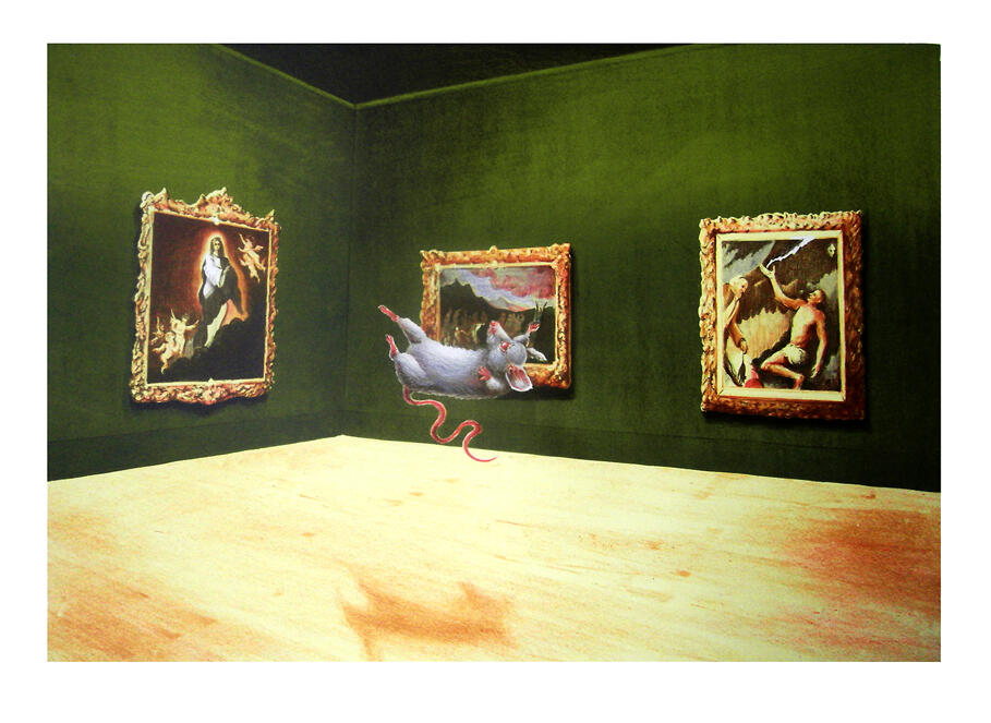 Miracle, lithograph, printed by Peter Lancaster @Lancaster Press, edition #10, 20, 56x76cm, 2010
