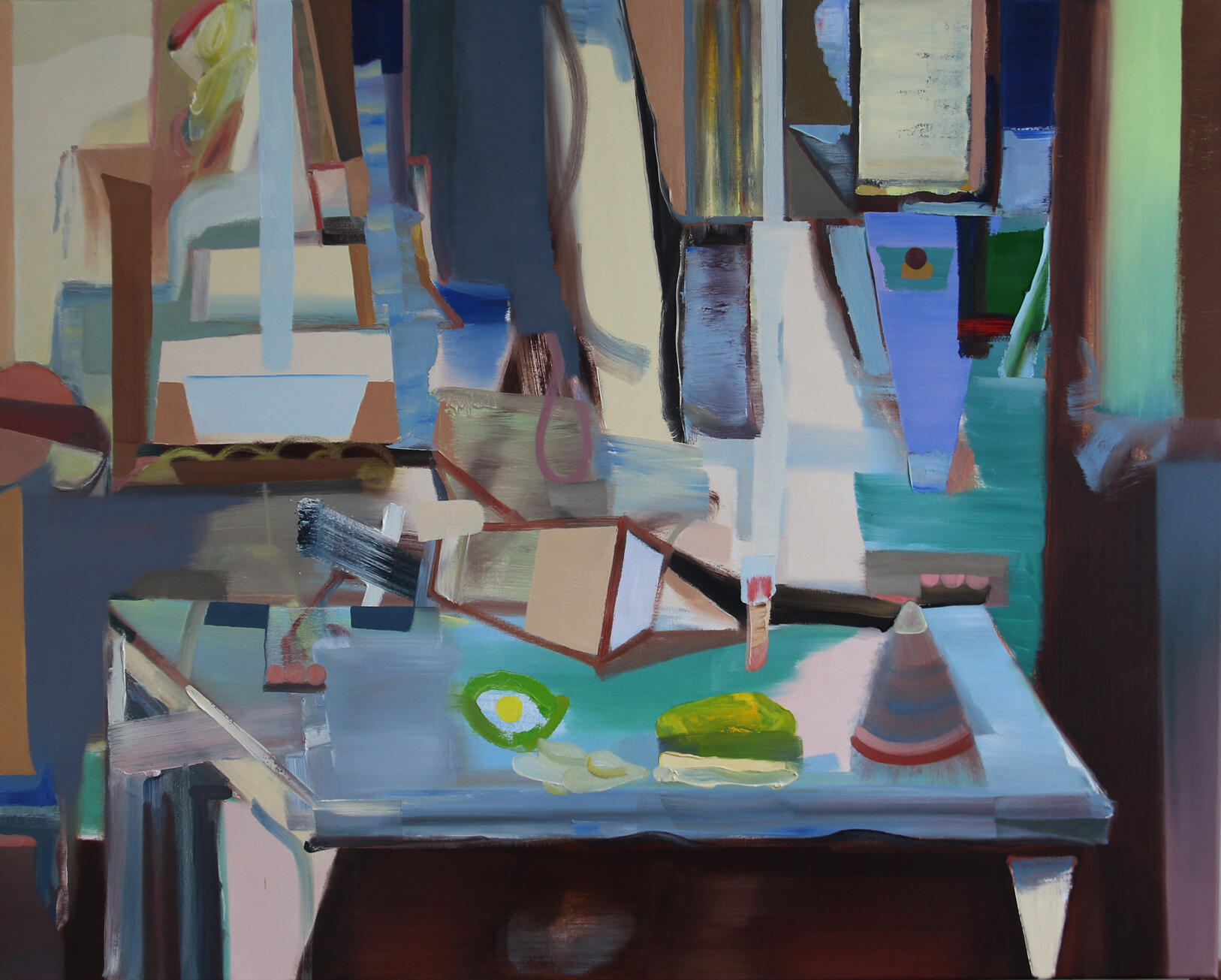 Warehouse#6, oil on canvas, 100 x 80cm, 2020