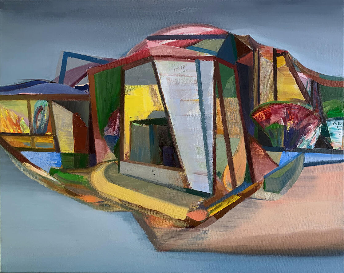 Bateau Lavoir #10, oil on canvas, 51 x 41cm, 2022