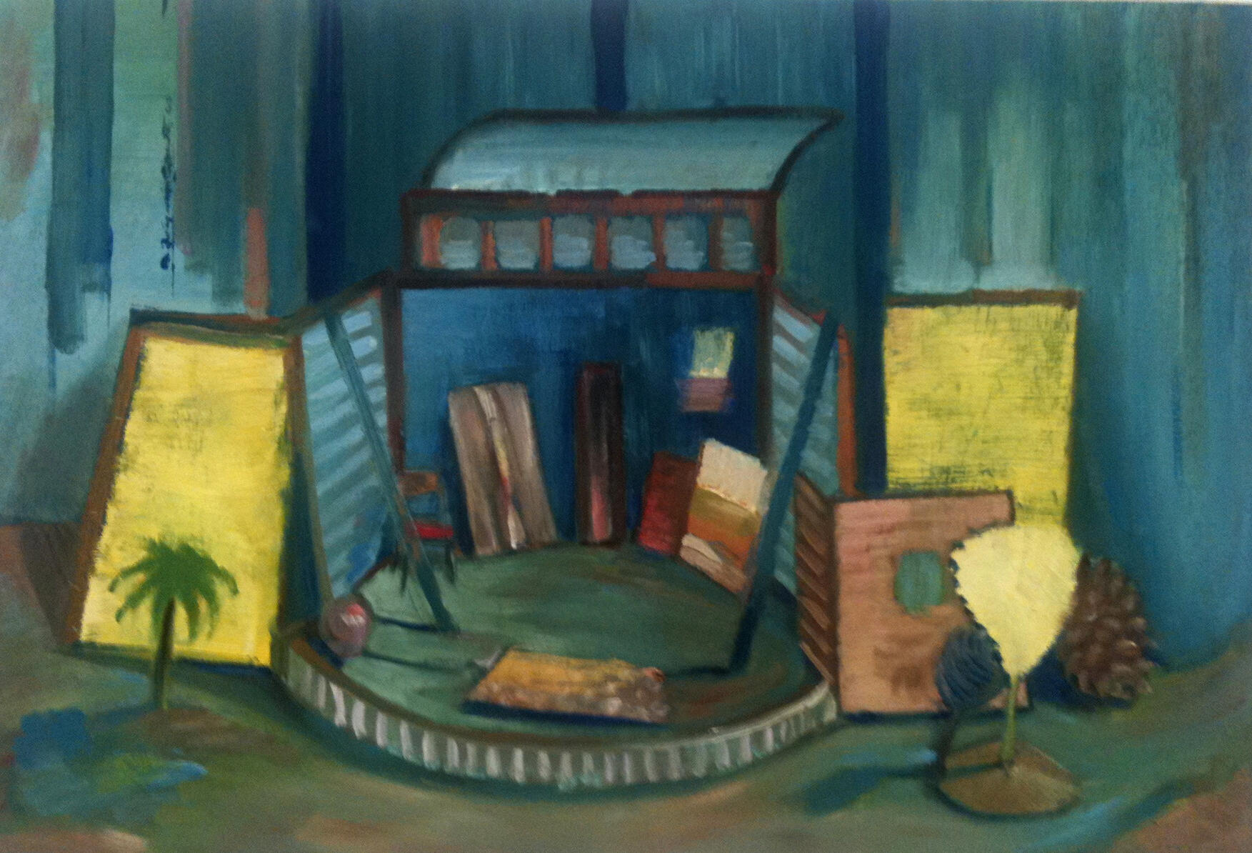 Last Resort, oil on board, 60x40cm, 2019