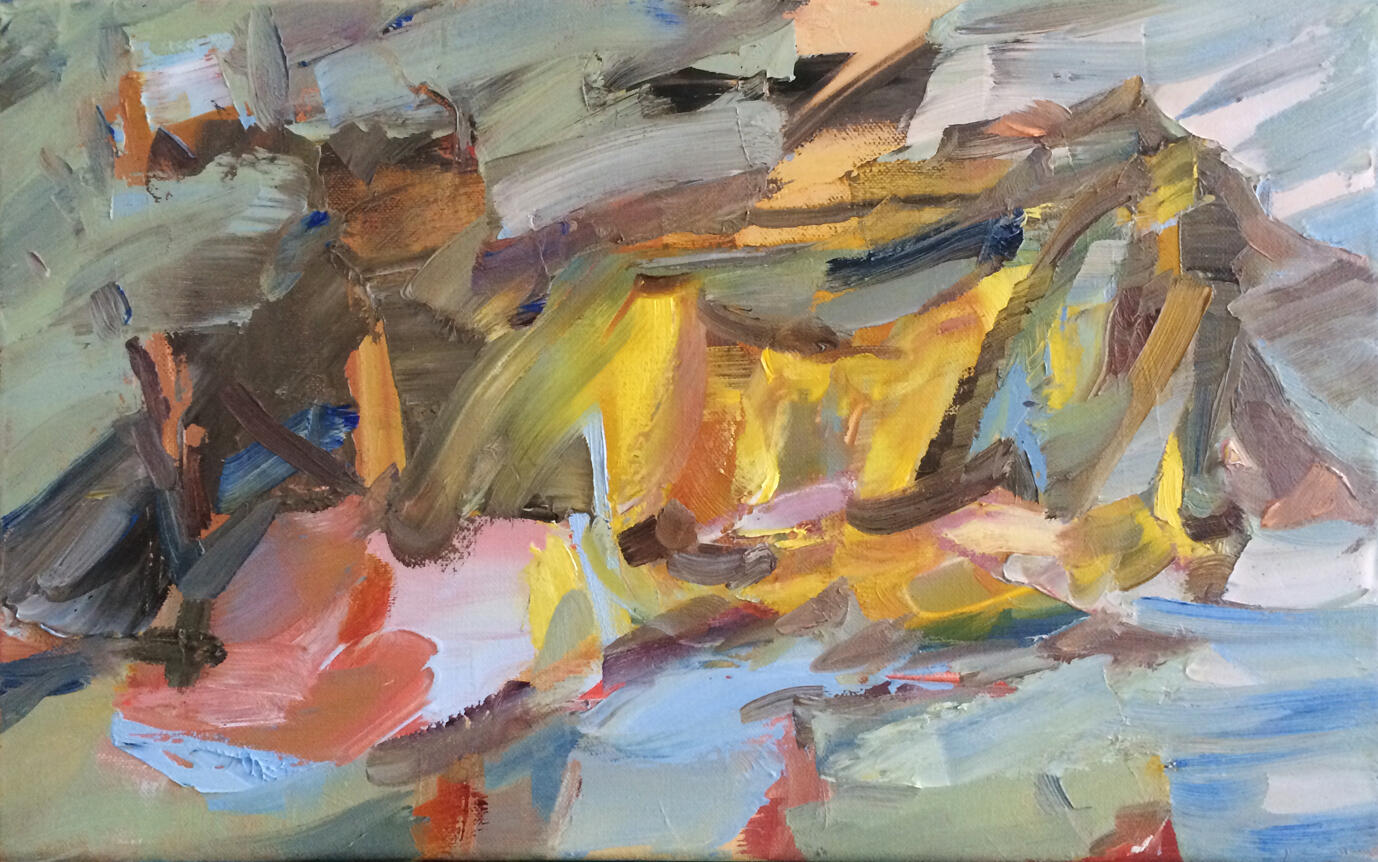 Coast, oil on canvas, 36x24cm, 2019