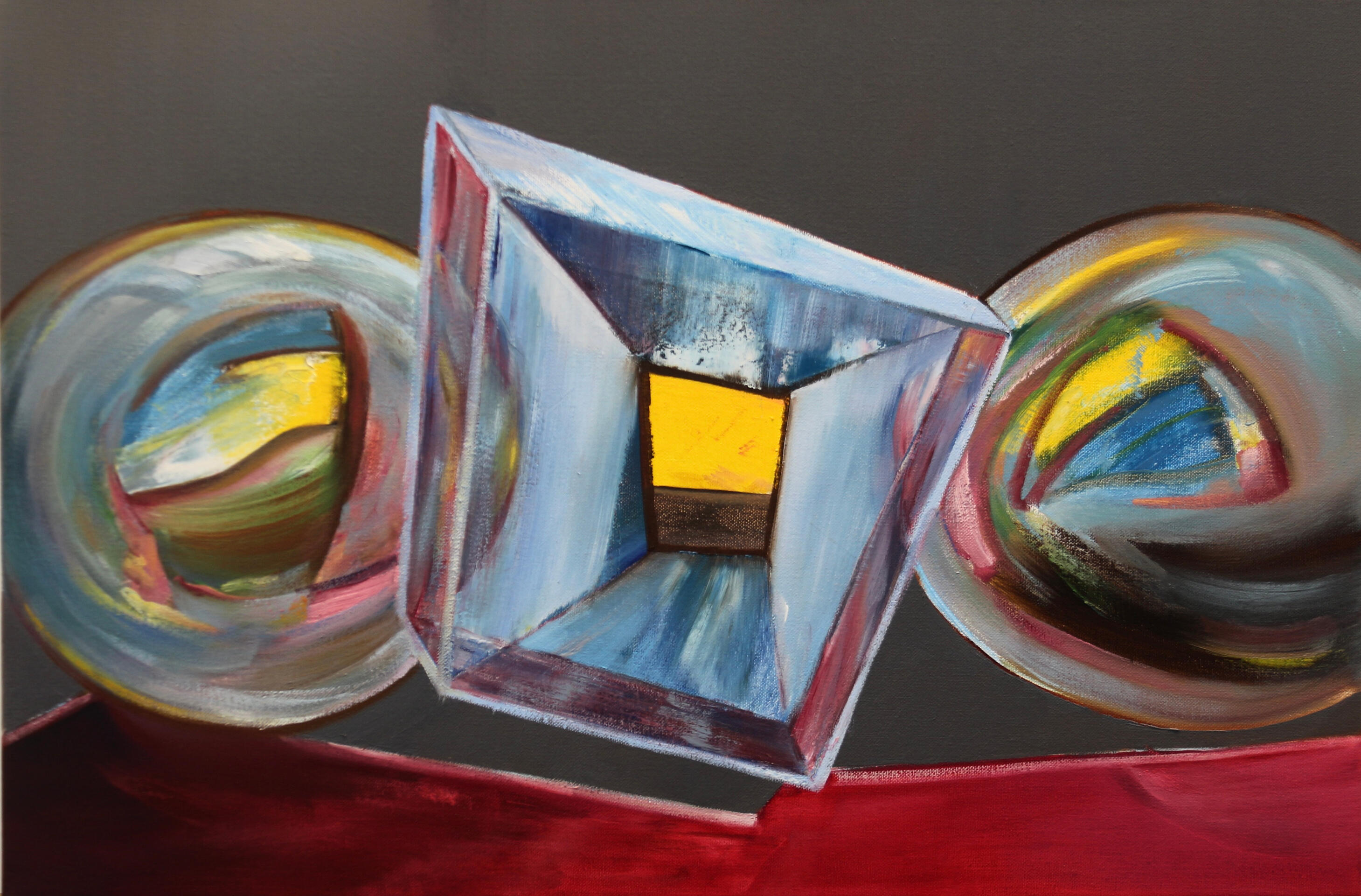 Refractory Index #3, oil on canvas, 60x40cm, 2023