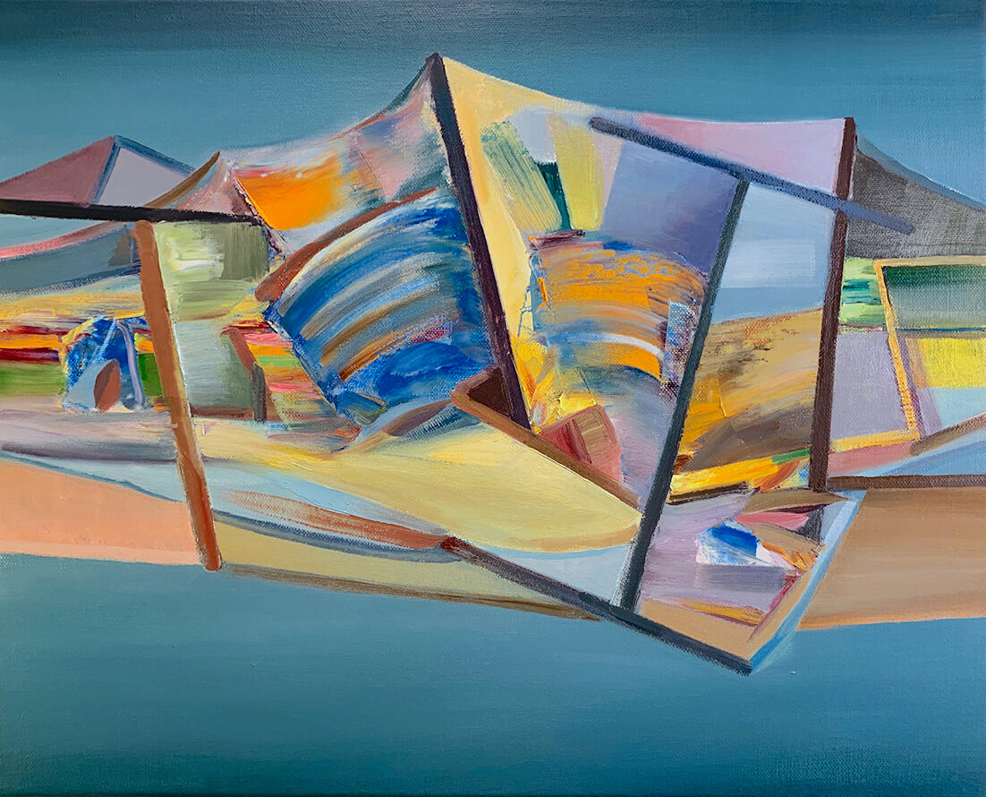 Bateau Lavoir #11, oil on canvas, 51 x 41cm, 2022