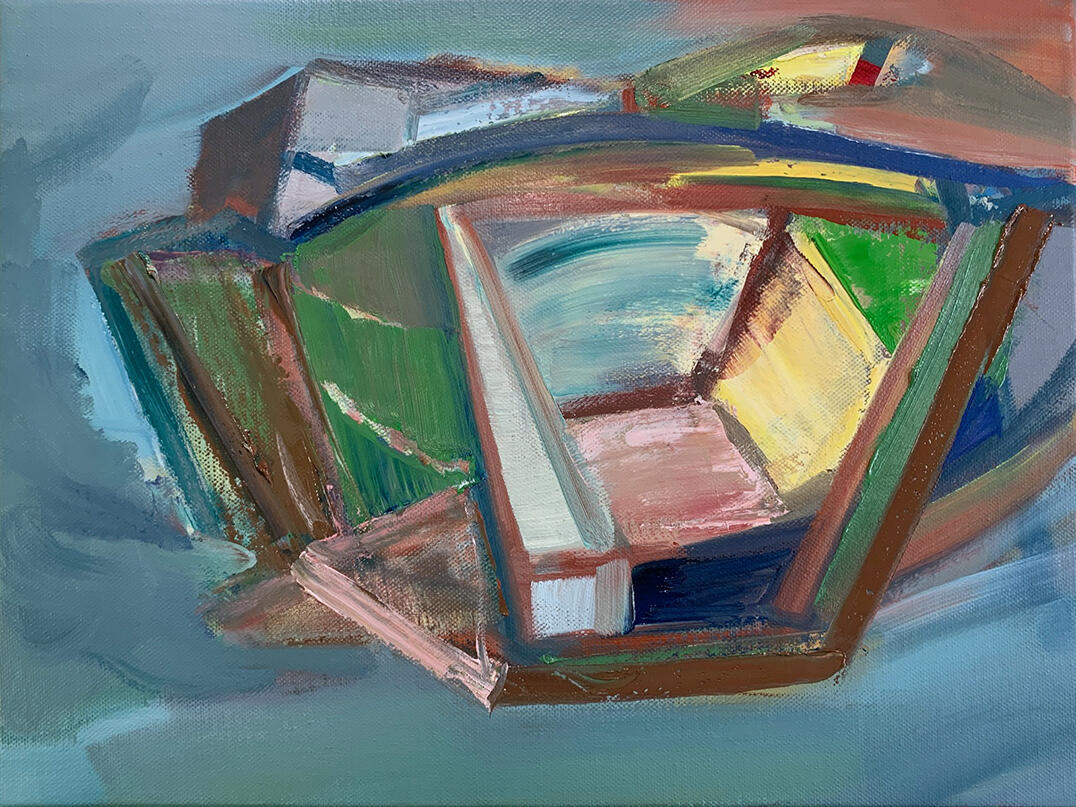 Bateau Lavoir #2, oil on canvas, 40 x 30cm, 2022