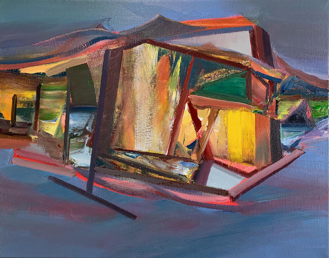 Bateau Lavoir #8, oil on canvas, 46 x 36cm, 2022