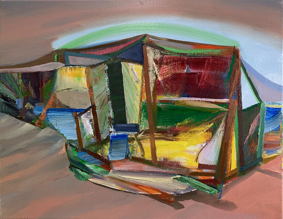 Bateau Lavoir #9, oil on canvas, 46 x 36cm, 2022