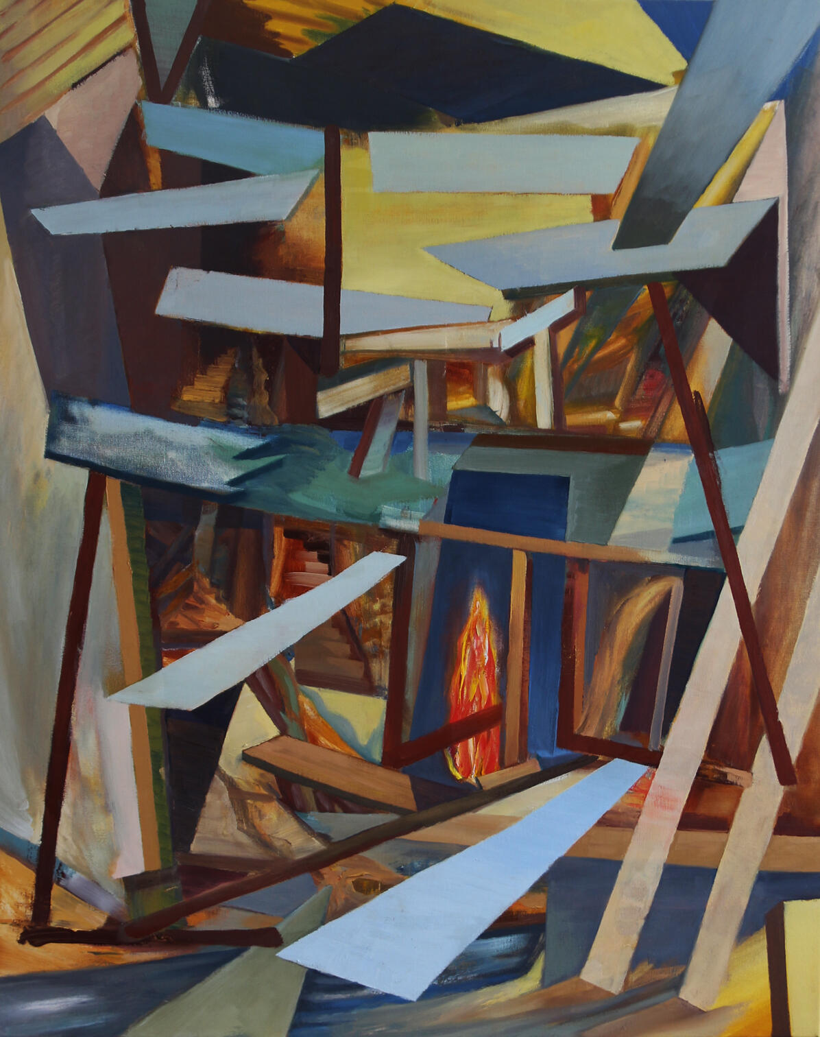 Warehouse #2, oil on canvas, 100 x 80cm, 2020