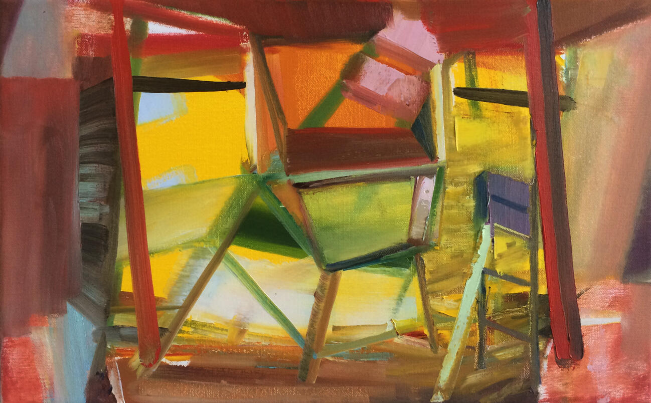 IntExterior #9, oil on canvas, 40 x 28cm, 2020