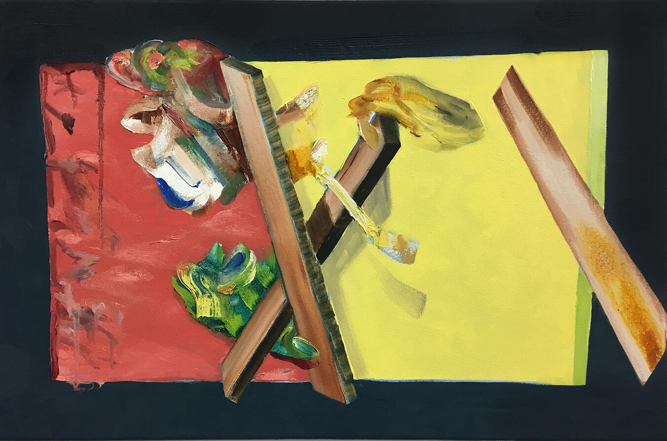 Slider #2, oil on canvas, 56 x 38cm, 2019