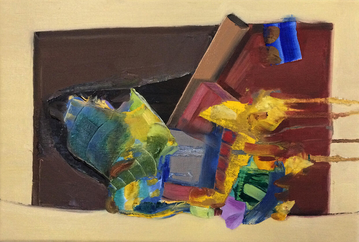 Slider#6, oil on canvas, 38 x 28cm, 2019