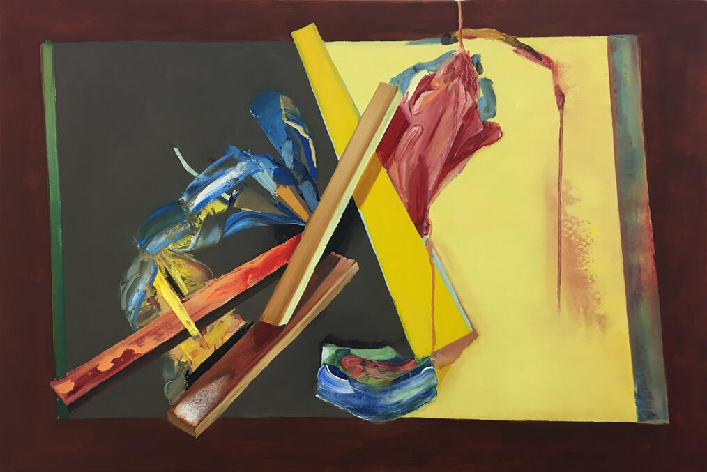 Slider#11, oil on linen, 90 x 70cm, 2019