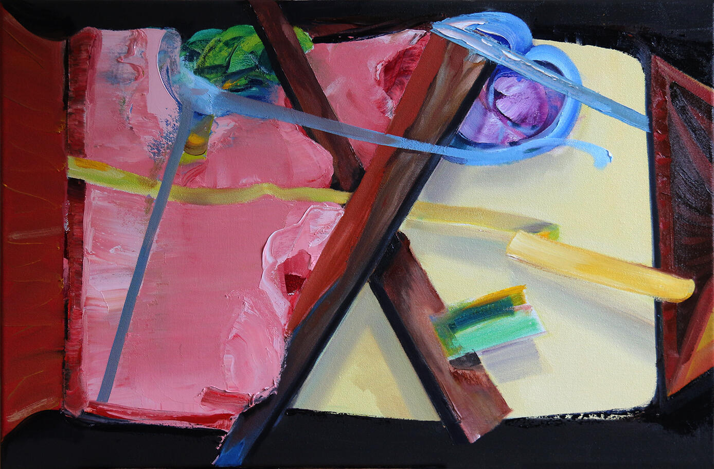 Slider #4, oil on canvas, 56 x 38cm, 2019