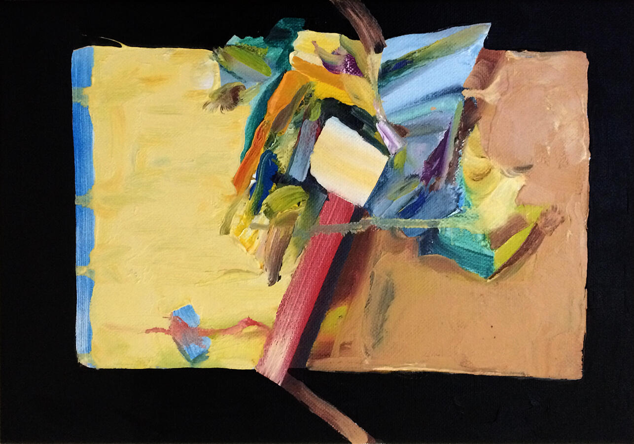 Slider #5, oil on linen, 38 x 28cm, 2019