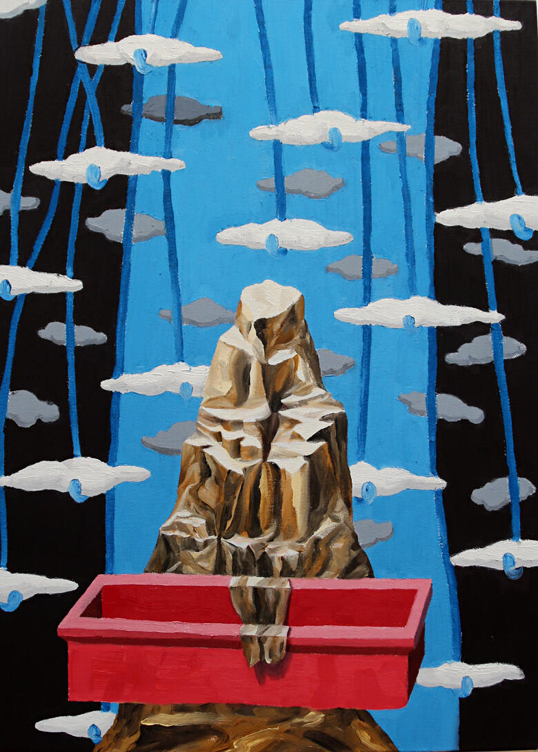 Sienese, oil on canvas, 80 x 60cm, 2017