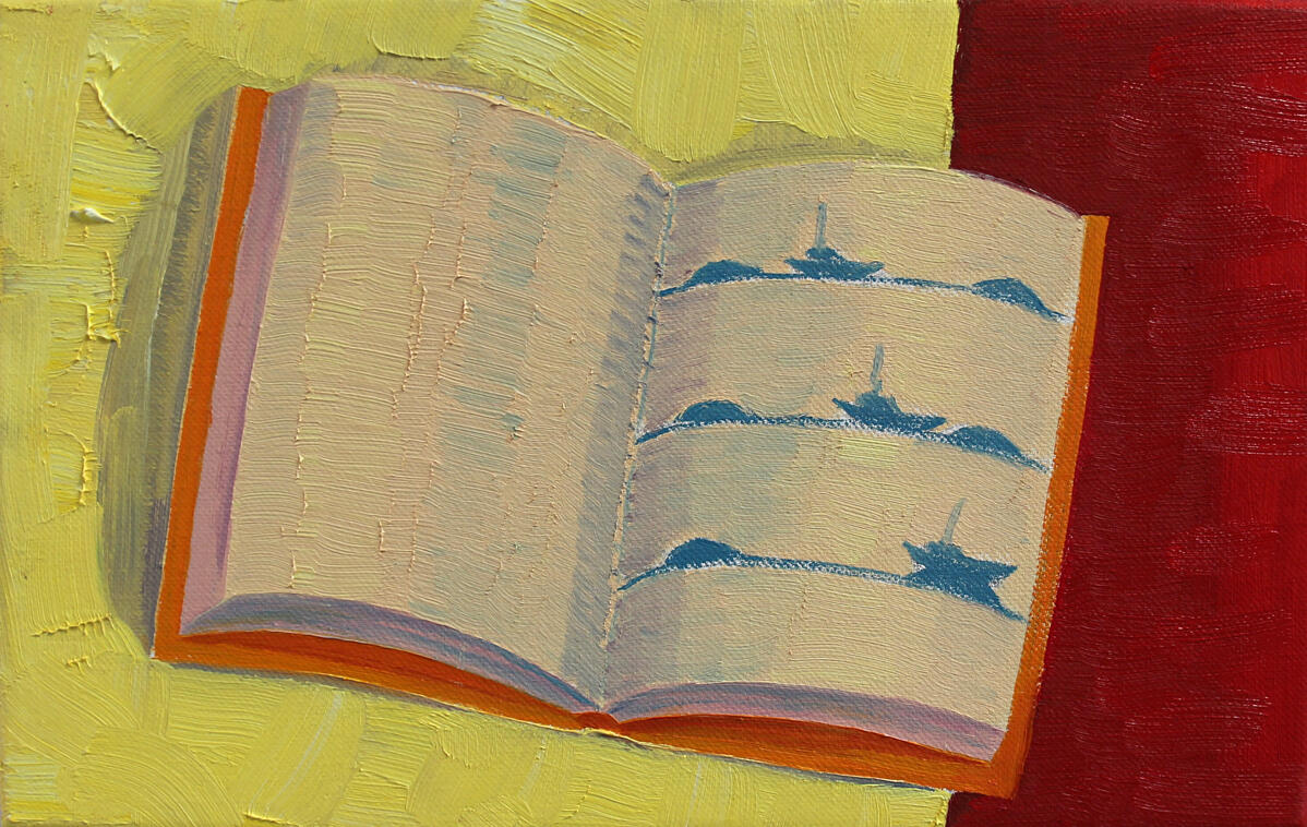 Sketchbook, oil on canvas, 38 x 26, 2017
