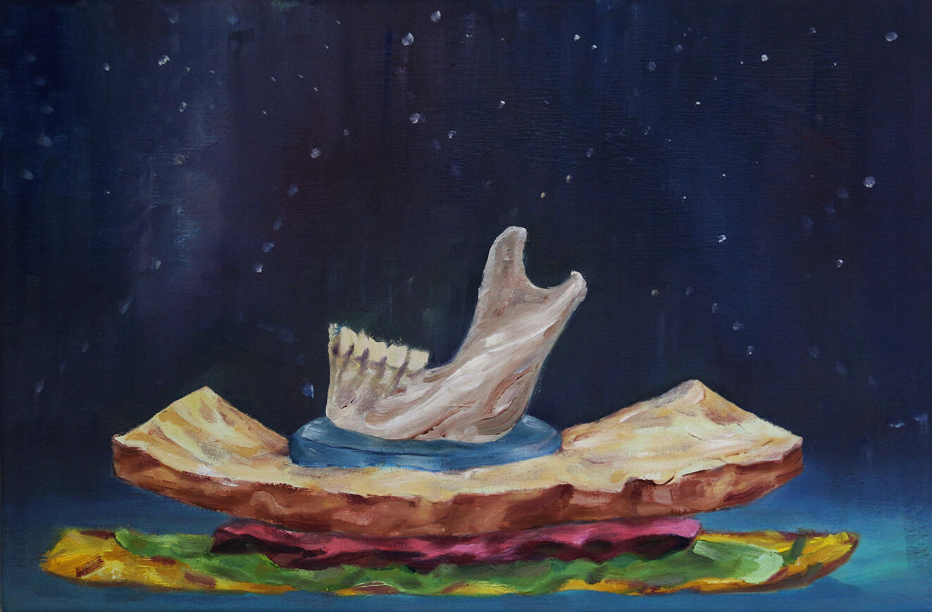 The Milky Way, oil on canvas, 40 x 28cm, 2018