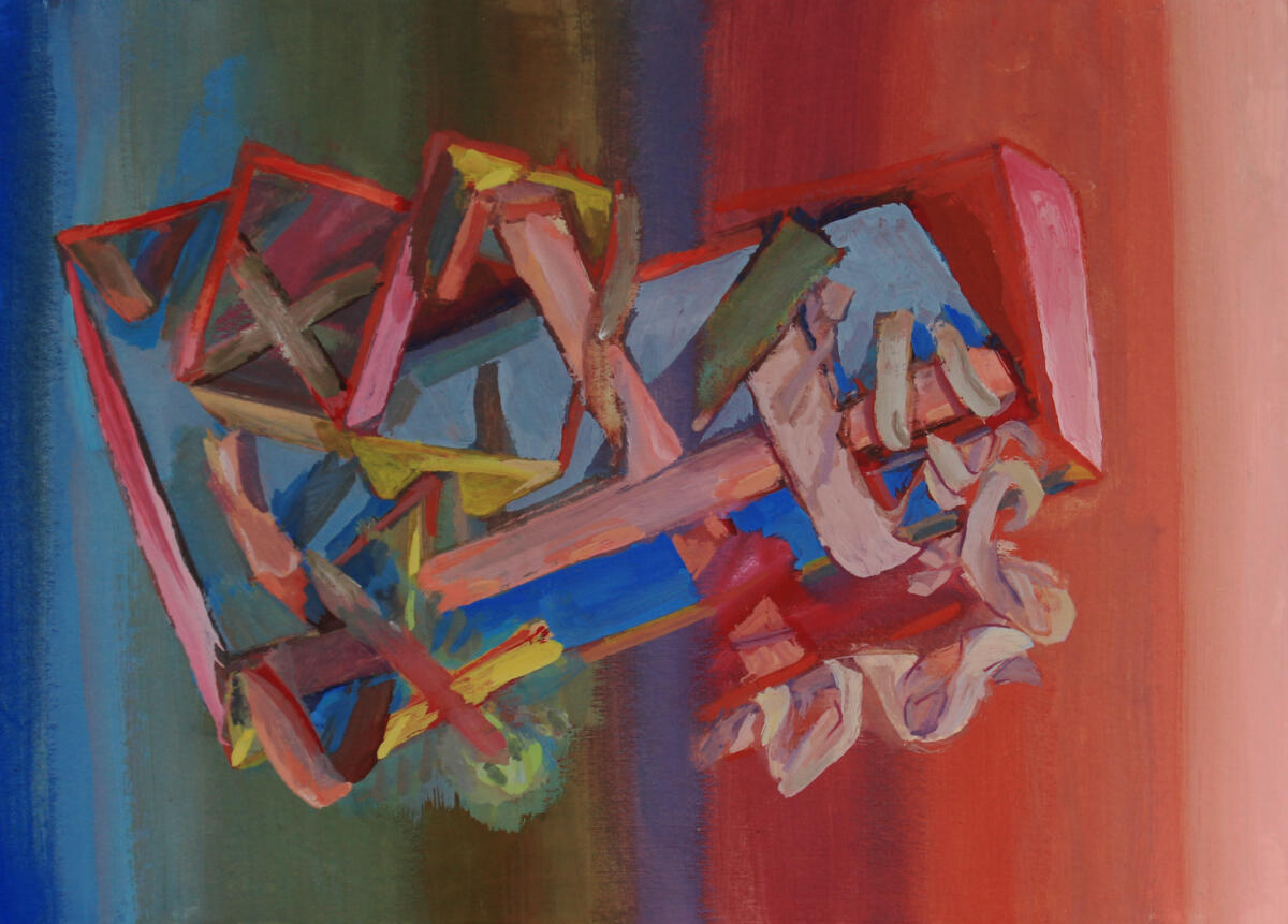 Treasure Letter, gouache on card, 29 x 19cm, 2026