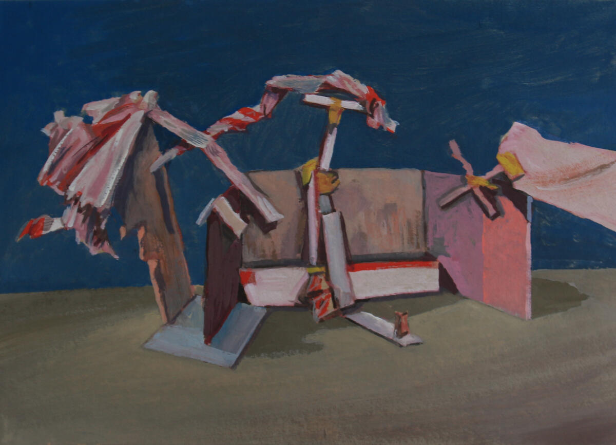 Post-manger, gouache on card, 29 x 19cm, 2026