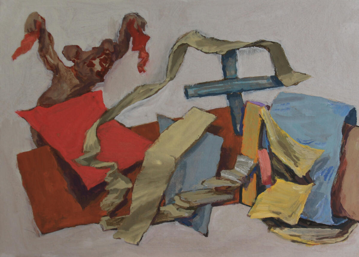 Wah's Dream, gouache on card, 29 x 19cm, 2026