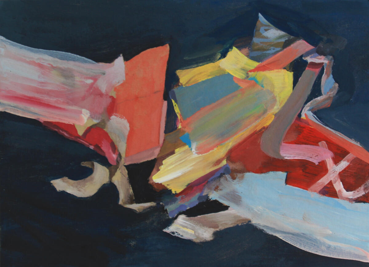 Willem's Dream, gouache on card, 29 x 19cm, 2026